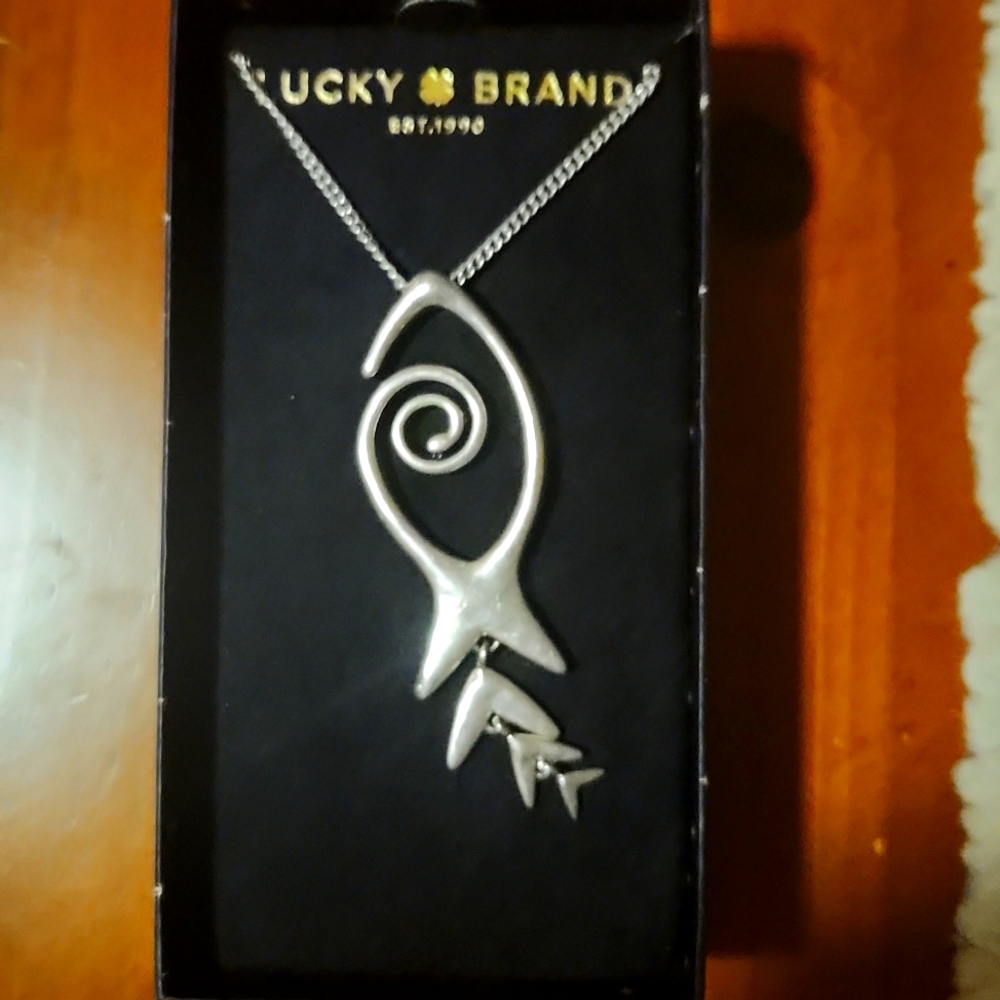 Lucky brand fish necklace